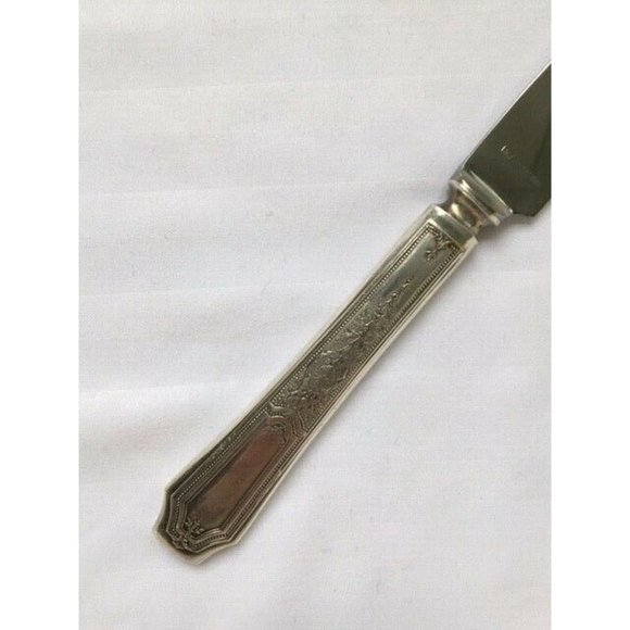 1847 ROGERS BROS INTL SILVERPLATE FRENCH DINNER KNIFE 1924 ANCESTRAL PATTERN 9" - Picture 7 of 8